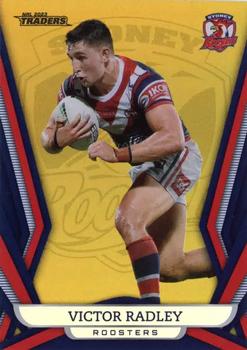 2023 NRL Traders Titanium - Gold Pearl Special #GS134 Victor Radley Front